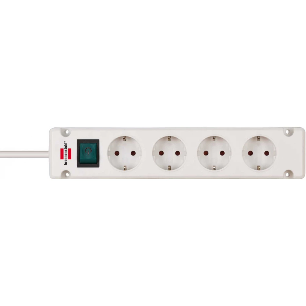 BRENNENSTUHL Bremounta Extension Socket 4-way white 1.5m H05VV-F 3G1.5