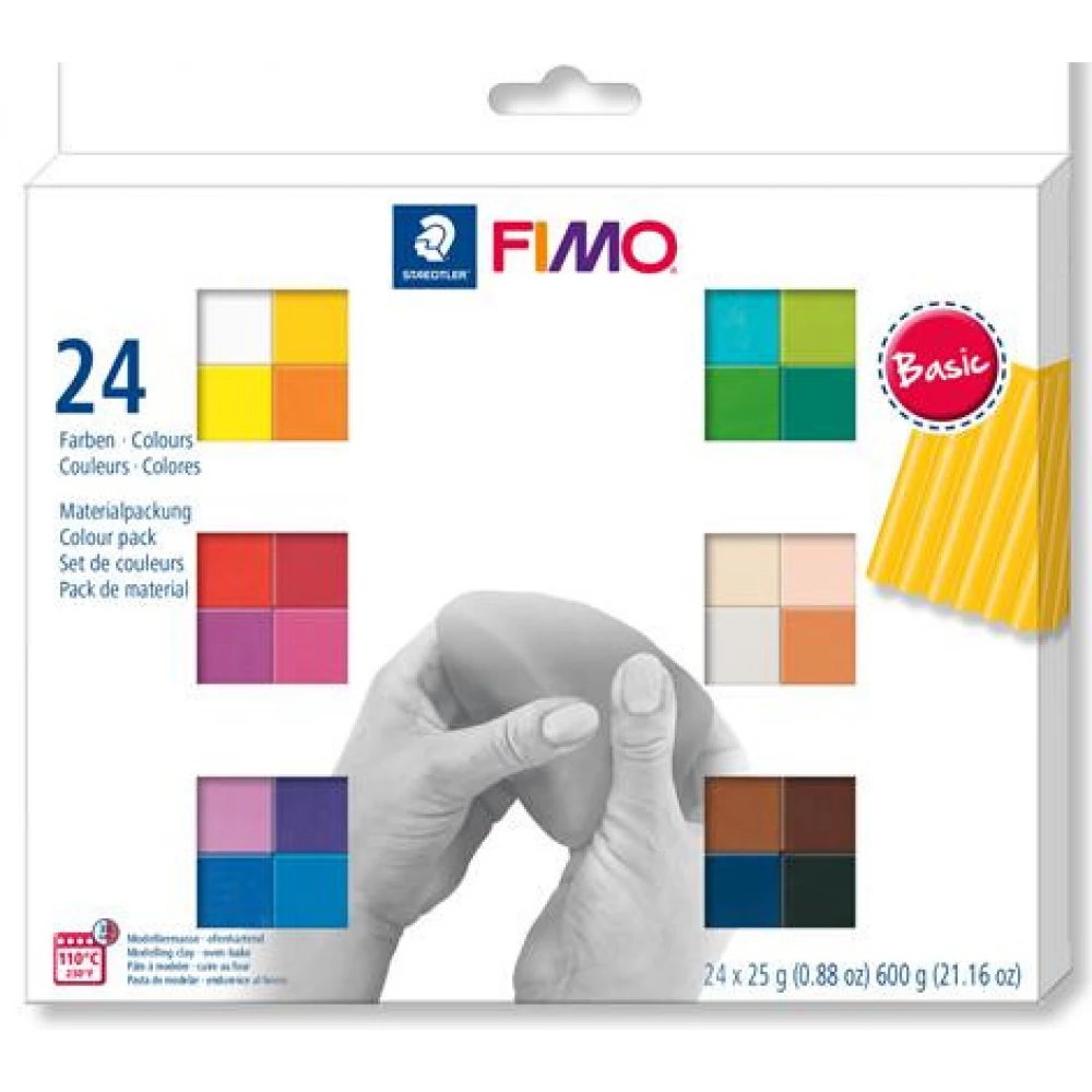 FIMO plastilină 24x 25g arde-out Soft Basic 24 diferit culoare