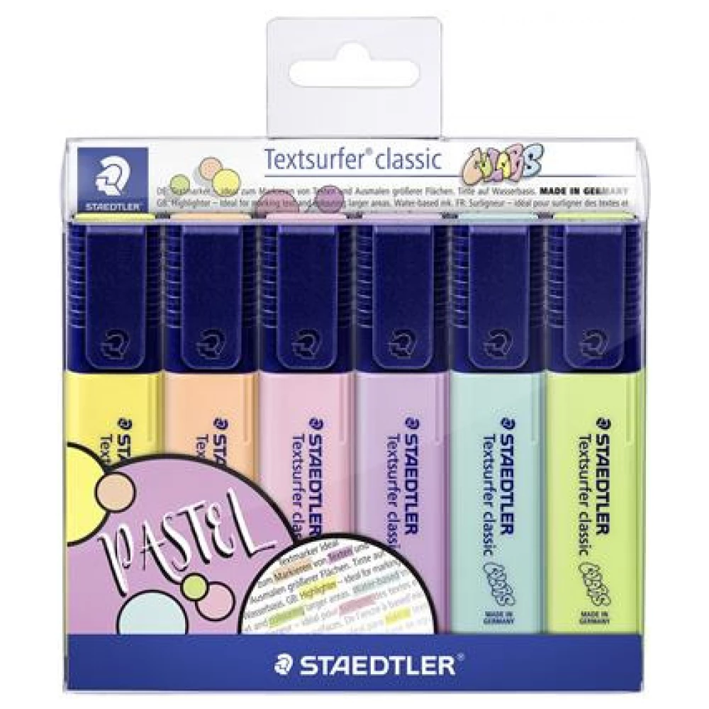 STAEDTLER Highlighter stock 1-5 mm Textsurfer Classic Pastel 6 different color