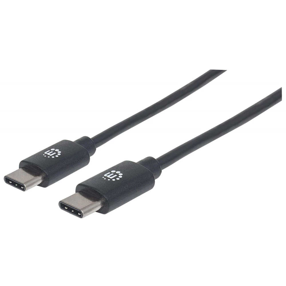 MANHATTAN USB 2.0 Type C Conector Negru 50cm 354868