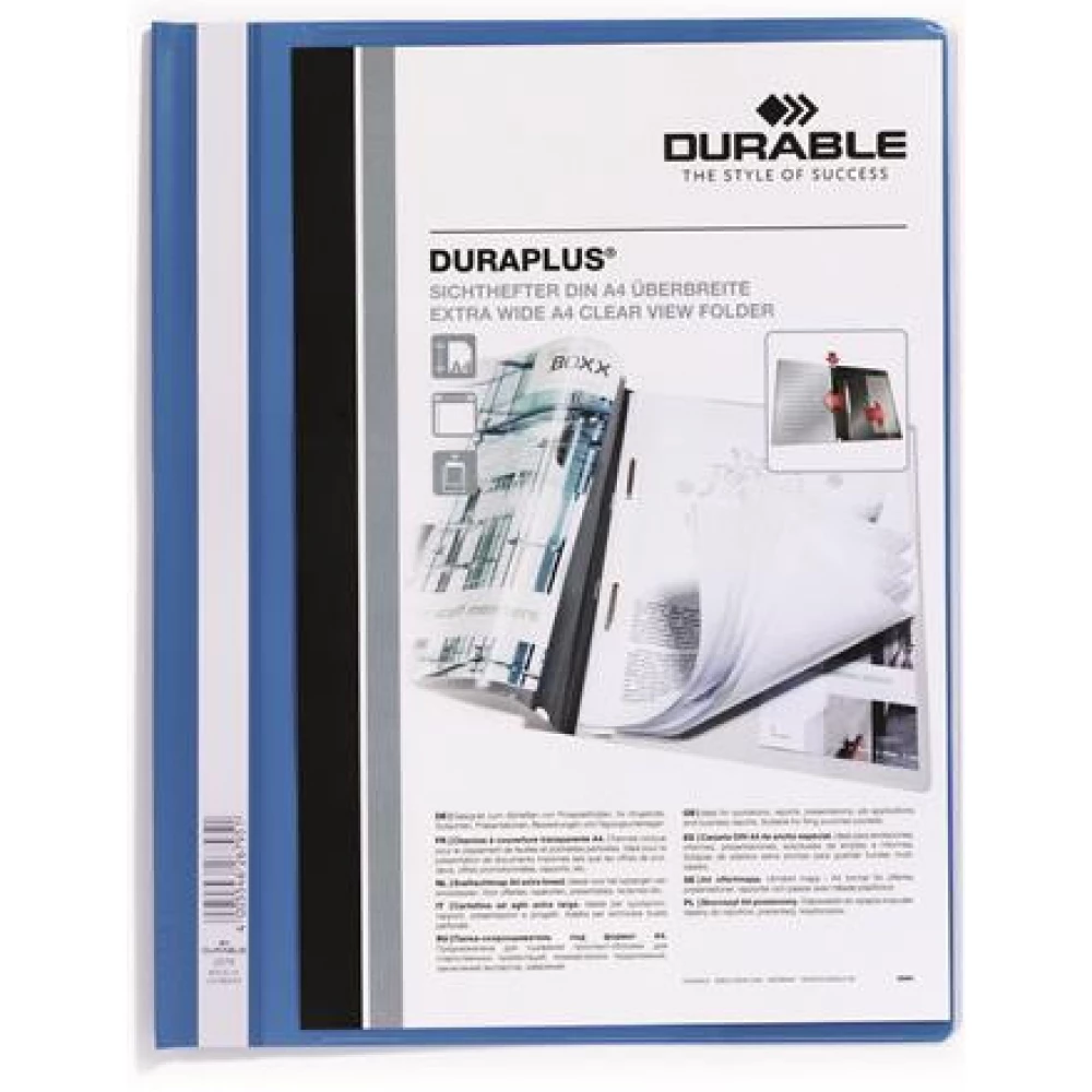 DURABLE self-binder A4 wide panorámás DURAPLUS® blue