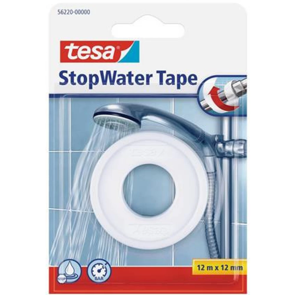 TESA StopWater Tape 56220 Tömítőszalag csöpögésre 12 mm x 12 m Weiß