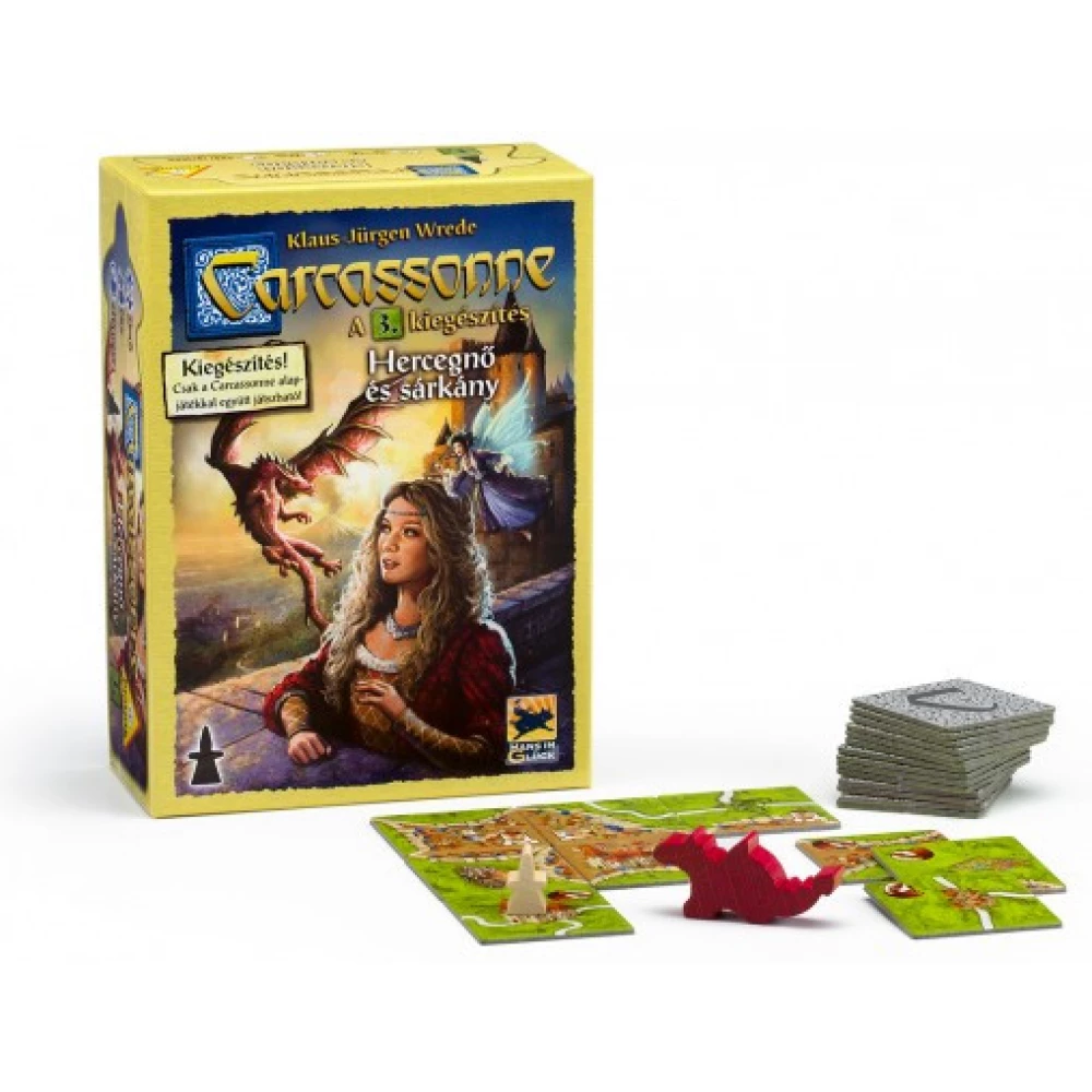 HANS IM GLÜCK Carcassonne board game 3. accessory - A Princess and a dragon