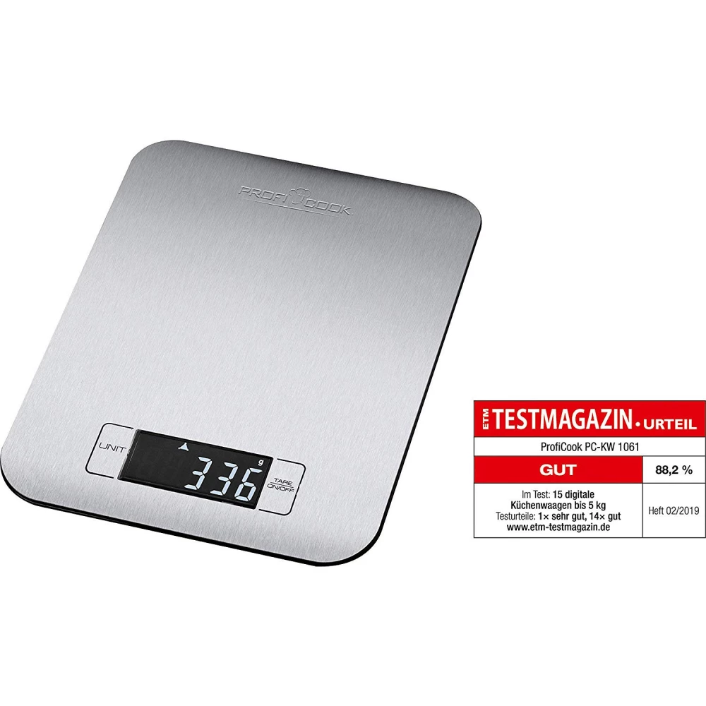 PROFICOOK 501061 PC-KW 1061 Konyhai mérleg rozsdamentes acél
