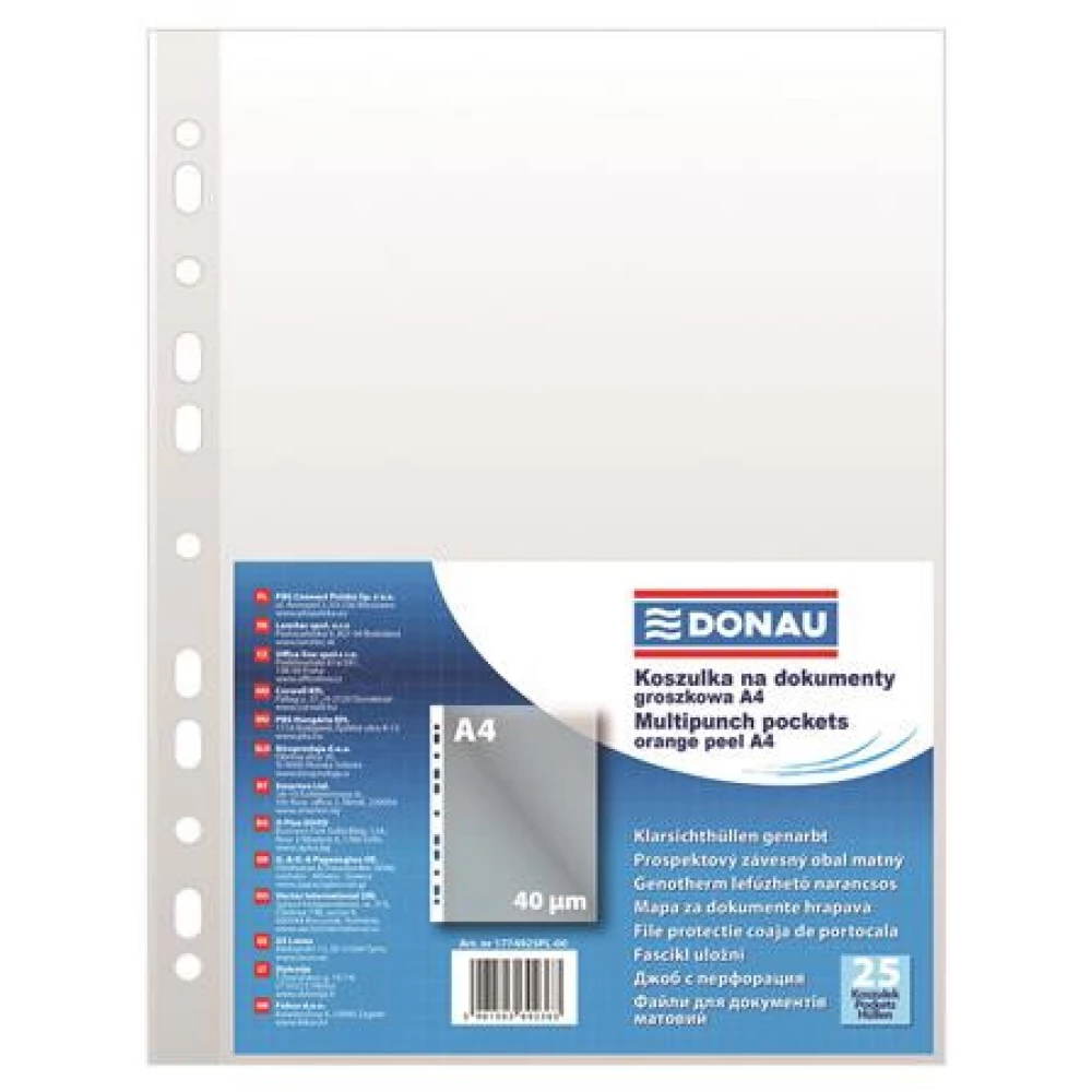 DONAU Genotherm filing colored szélű A4 40 mikron orange surface white