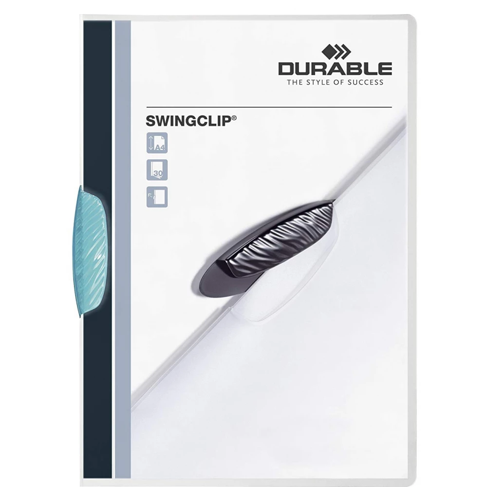 DURABLE 2260-14 self-binder klipes A4 Swingclip® 30 turcoise 1pcs