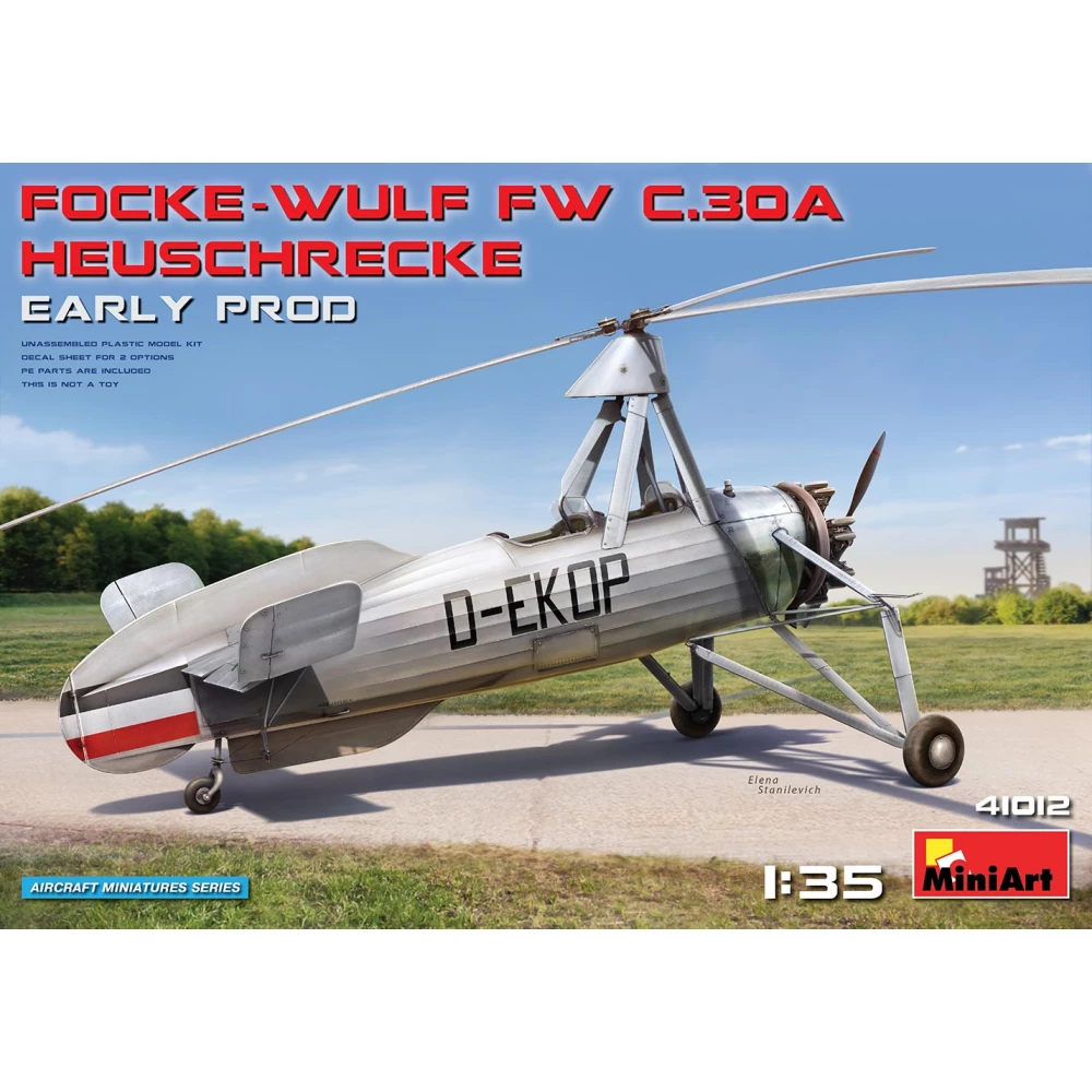 MINIART 1/35 Focke Wulf FW C30A Heuschrecke korai variant military aircraft model