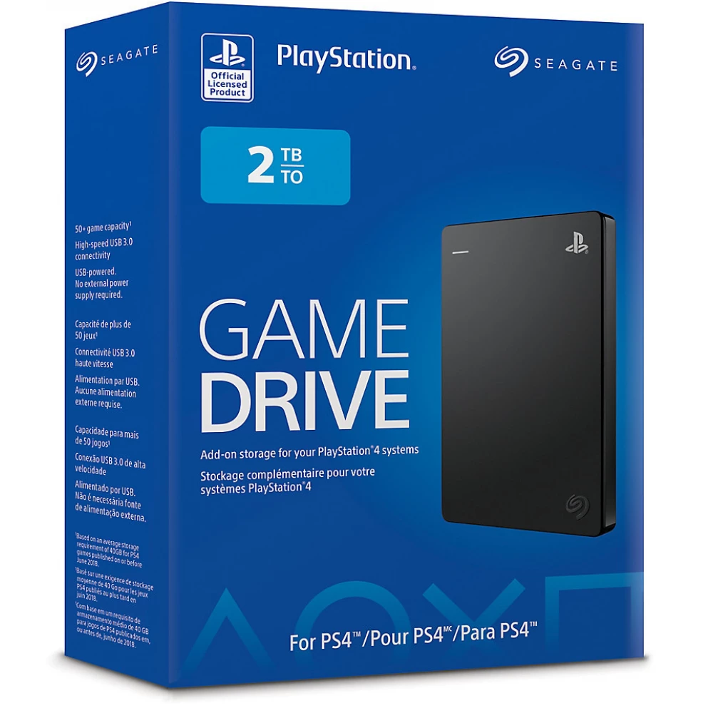 SEAGATE Game Drive for Playstation 4 - 2TB black-gray - iPoncomp.com