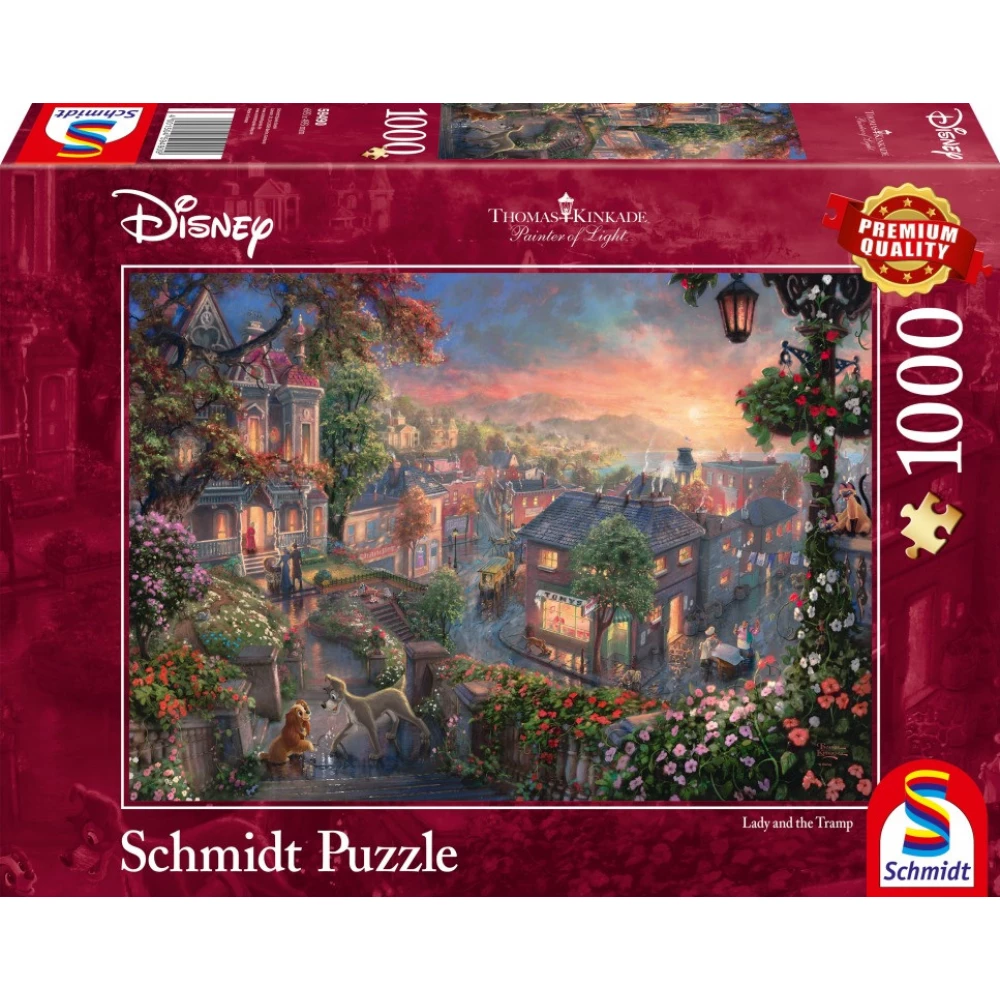 SCHMIDTSPIELE 59490 Lady and the Tramp 1000db-os puzzle