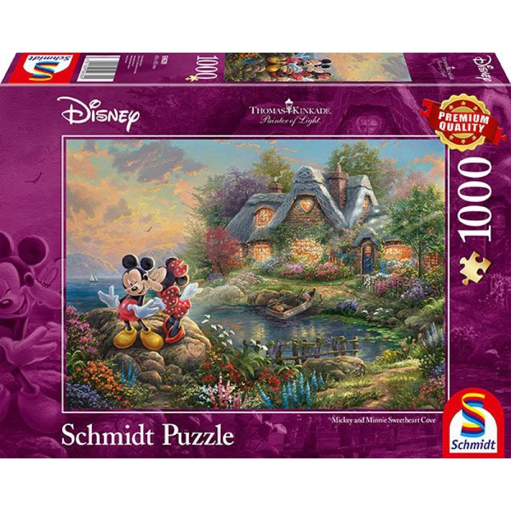 SCHMIDTSPIELE Puzzle game 1000 pieces Thomas Kinkade Disney Miki and Minnie mouse