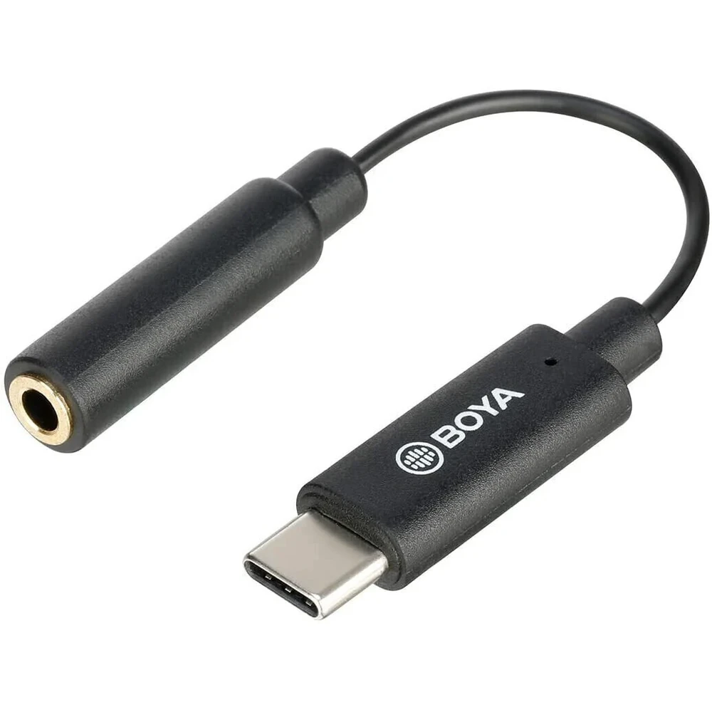 BOYA BY-K4 3.5mm Female TRS to Male Type-C convertor
