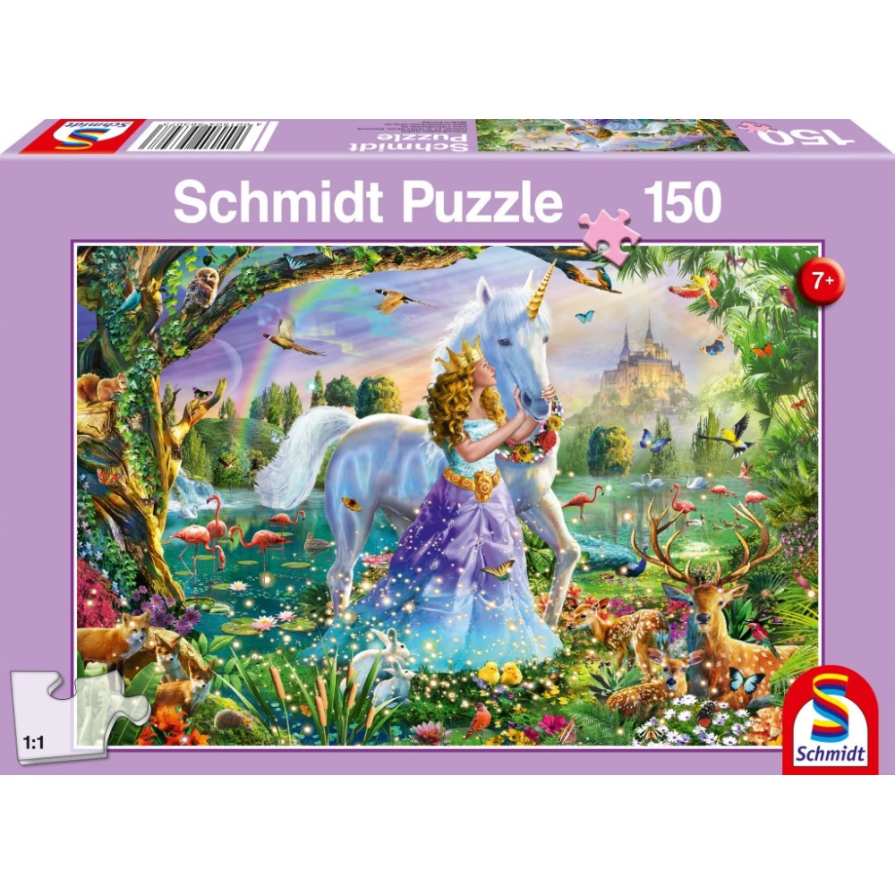 SCHMIDTSPIELE 56307 Princess and unicorn 150db-os puzzle