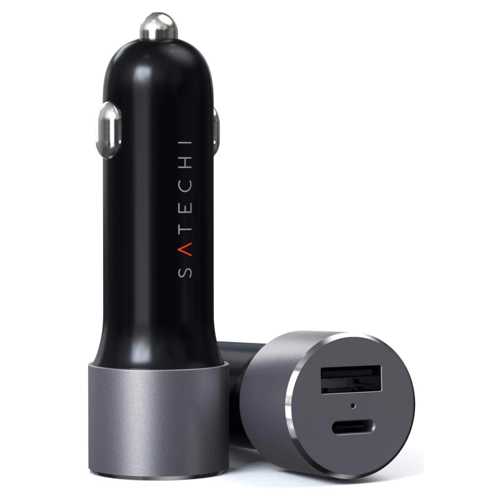 SATECHI Vozač punjač USB+USB-C PD 72W Astro sivo