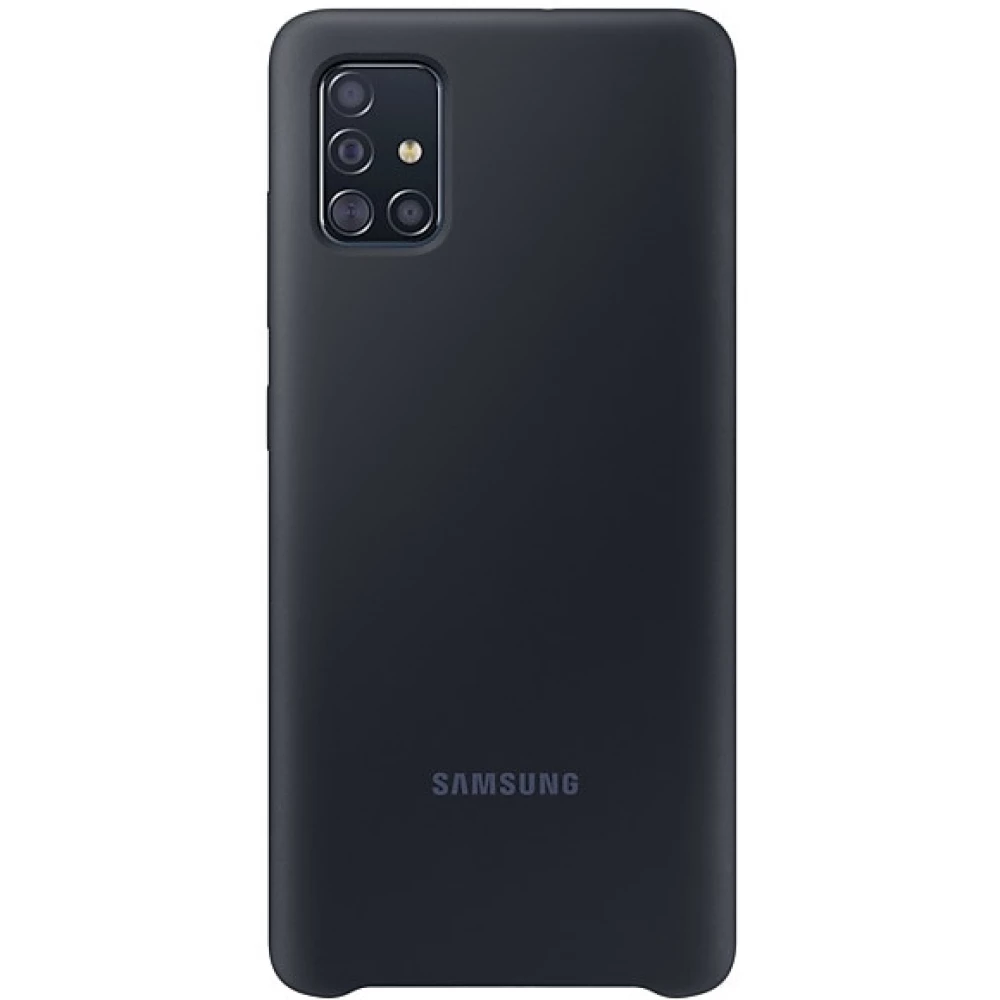 SAMSUNG EF-PA515T Silicone Cover Samsung Galaxy A51 negru