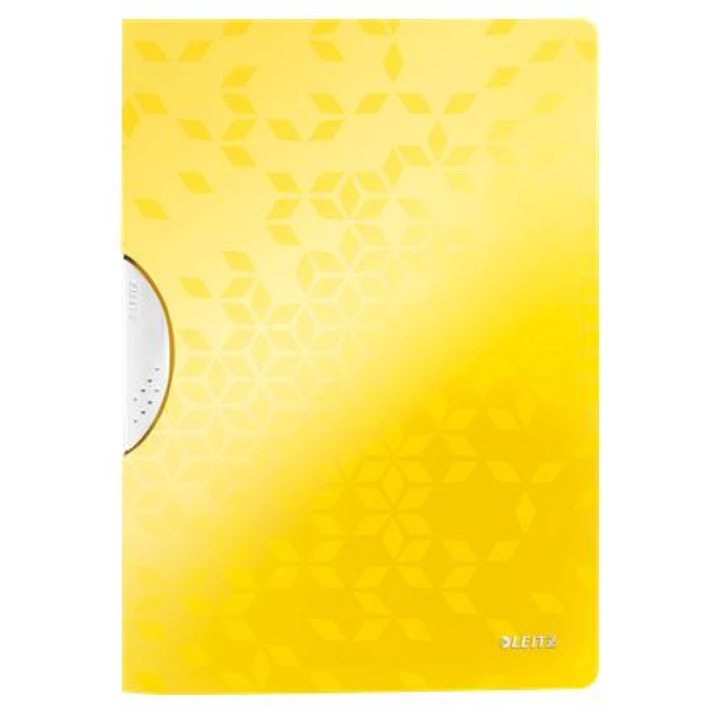 LEITZ self-binder klipes PP A4 Wow ColorClip yellow
