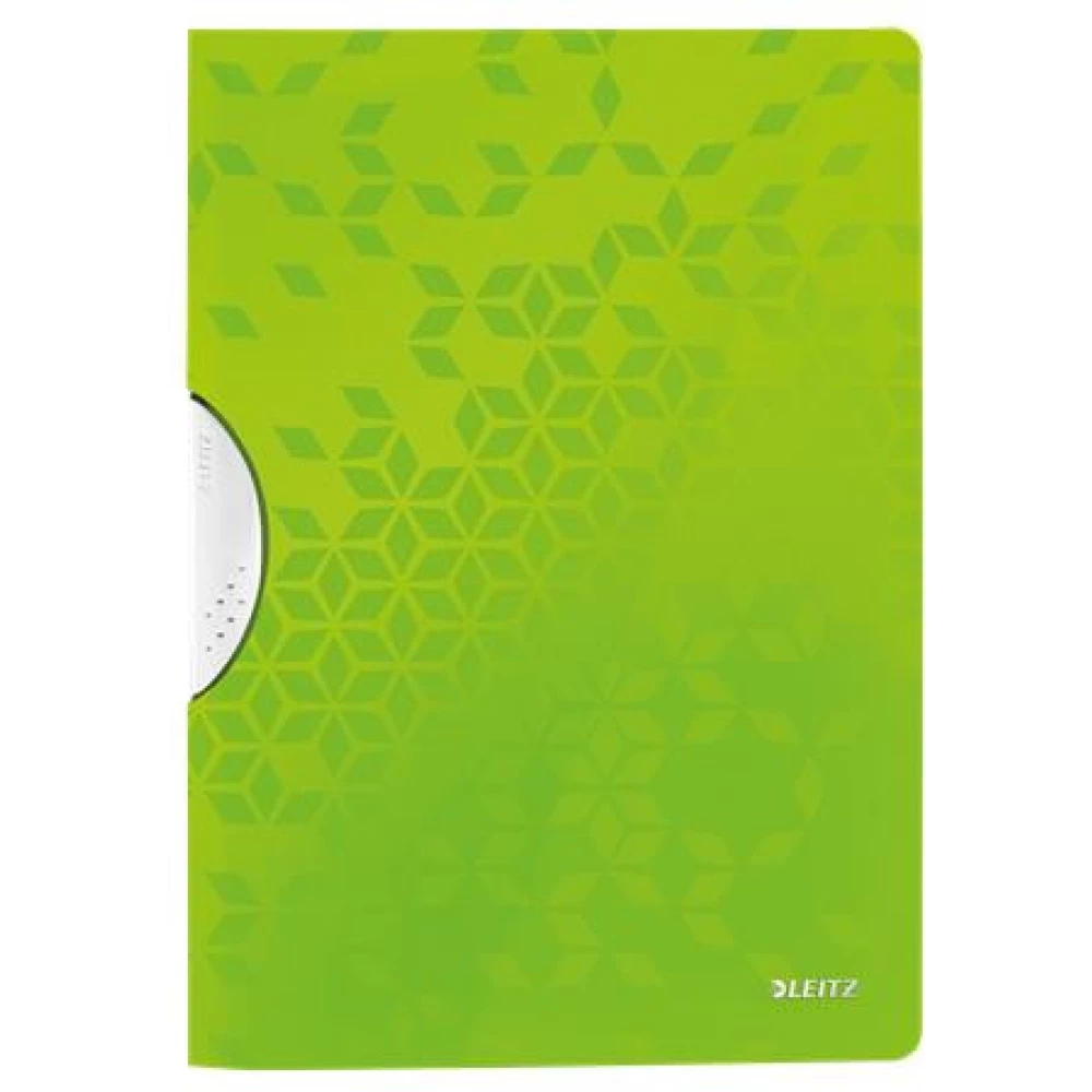 LEITZ self-binder klipes PP A4 Wow ColorClip green