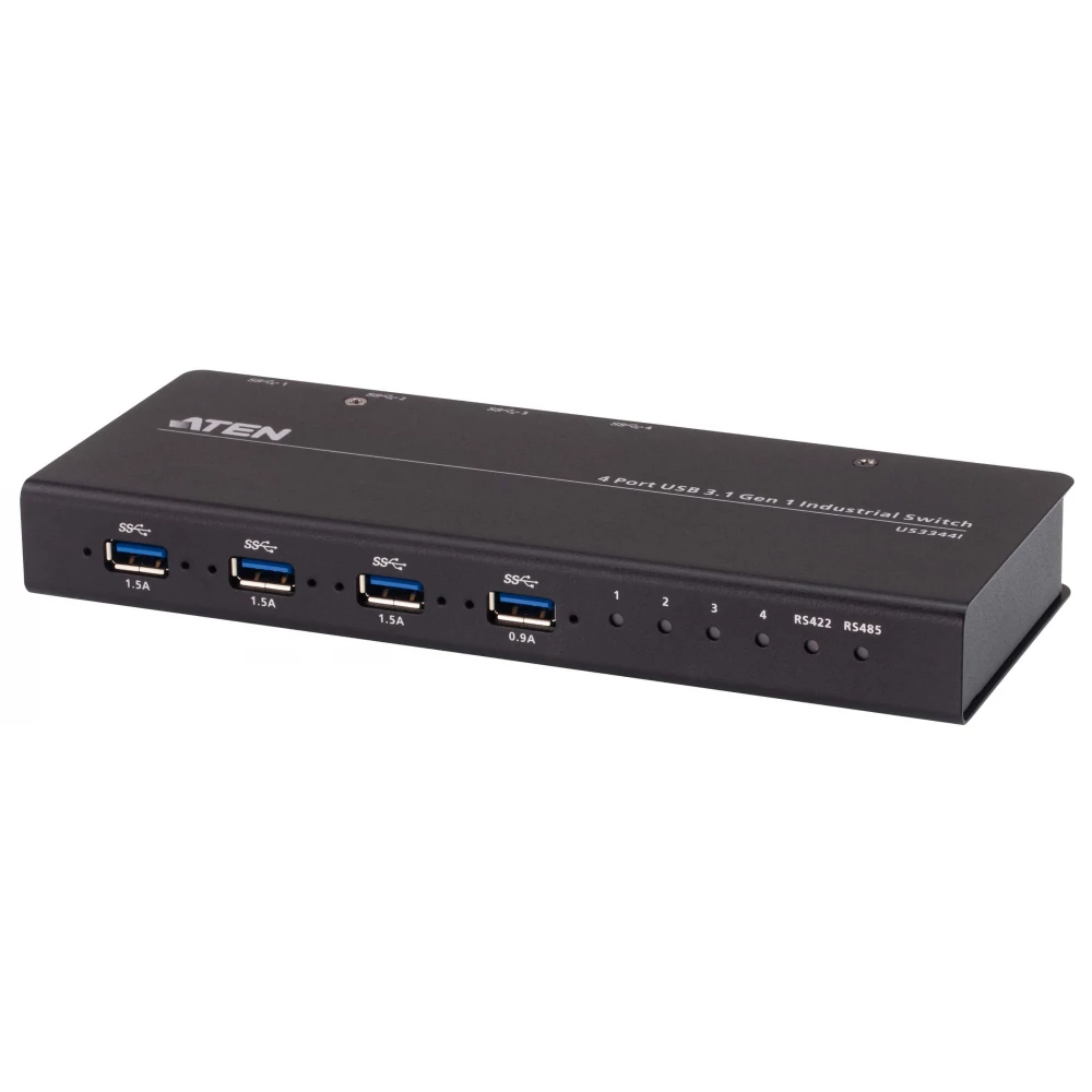 ATEN US3344I 4 x 4 USB 3.2 Gen 1 Industrial Hub Switch