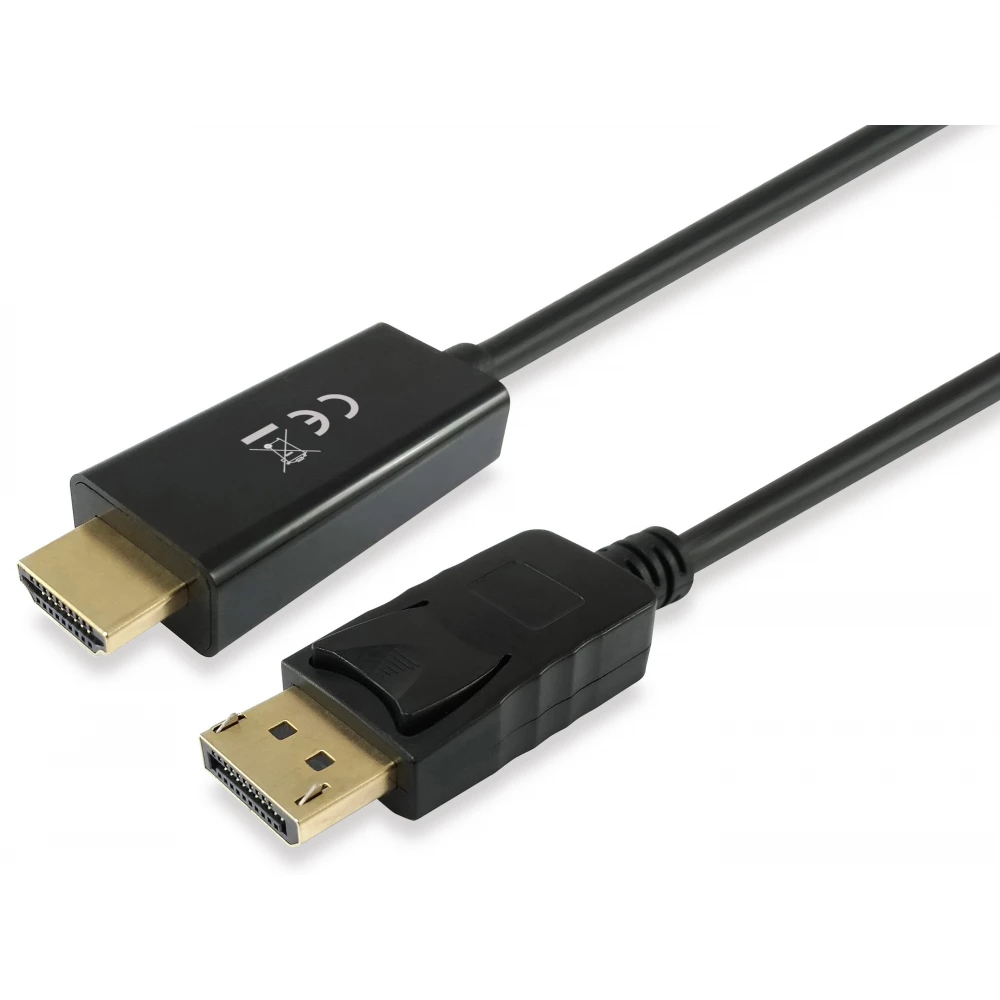 EQUIP DisplayPort HDMI transformator Crno 5m 119392
