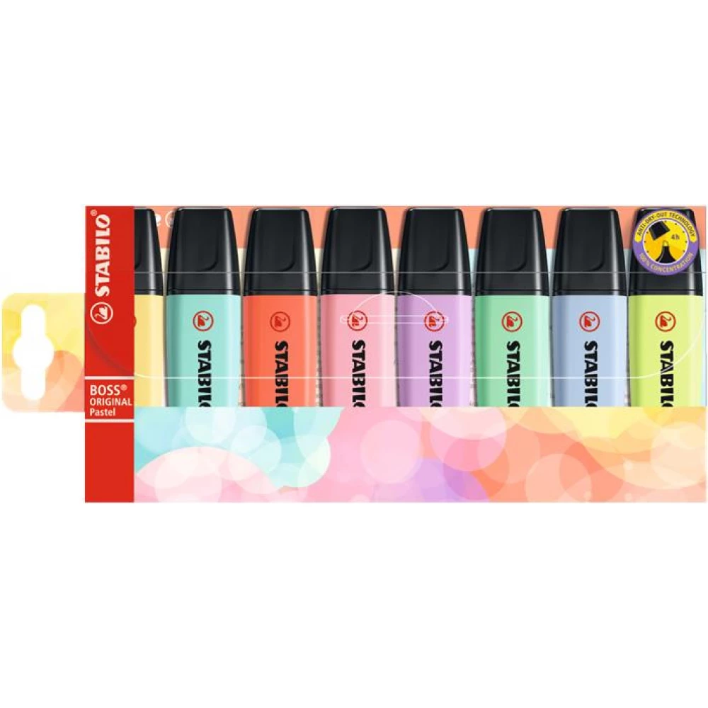 STABILO BOSS Original Pastel Označivač pribor 2-5 mm 8 drugačiji boja