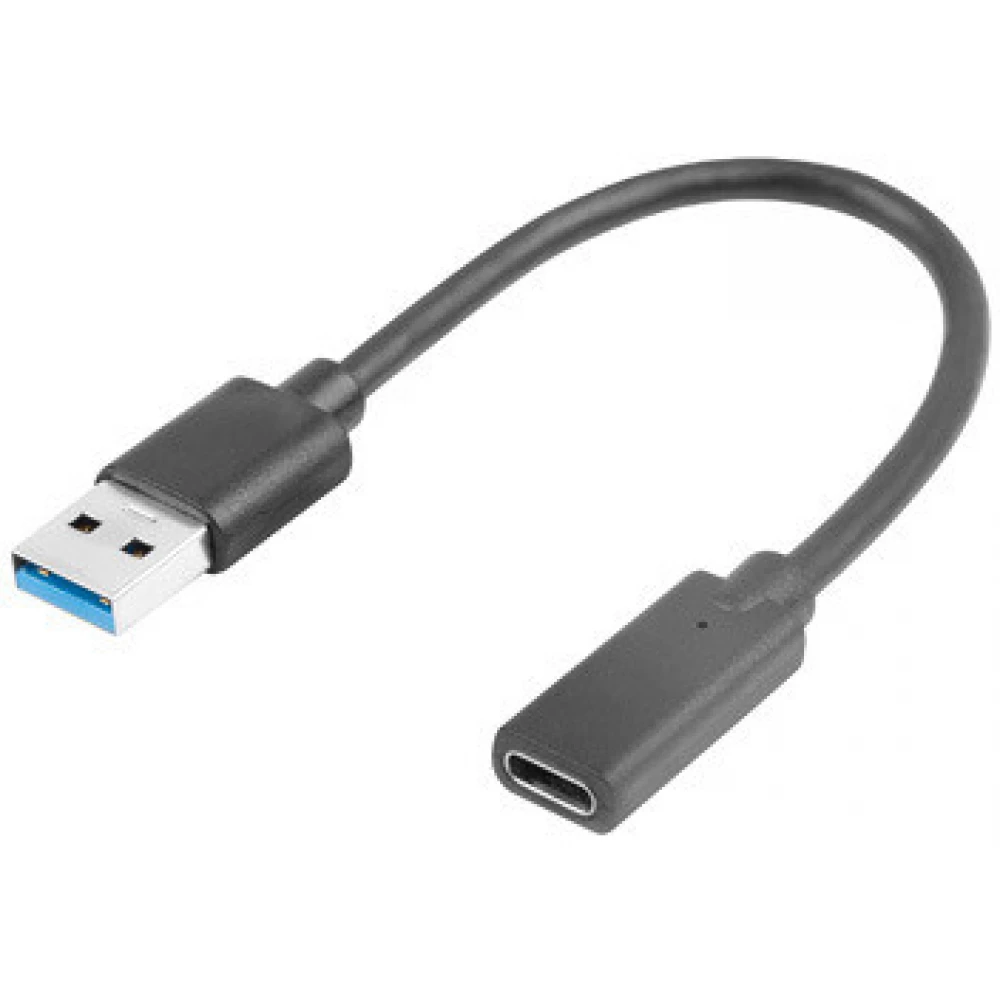 LANBERG USB 3.1 USB 3.1 Type C transformator Crno 15cm AD-UC-UA-03