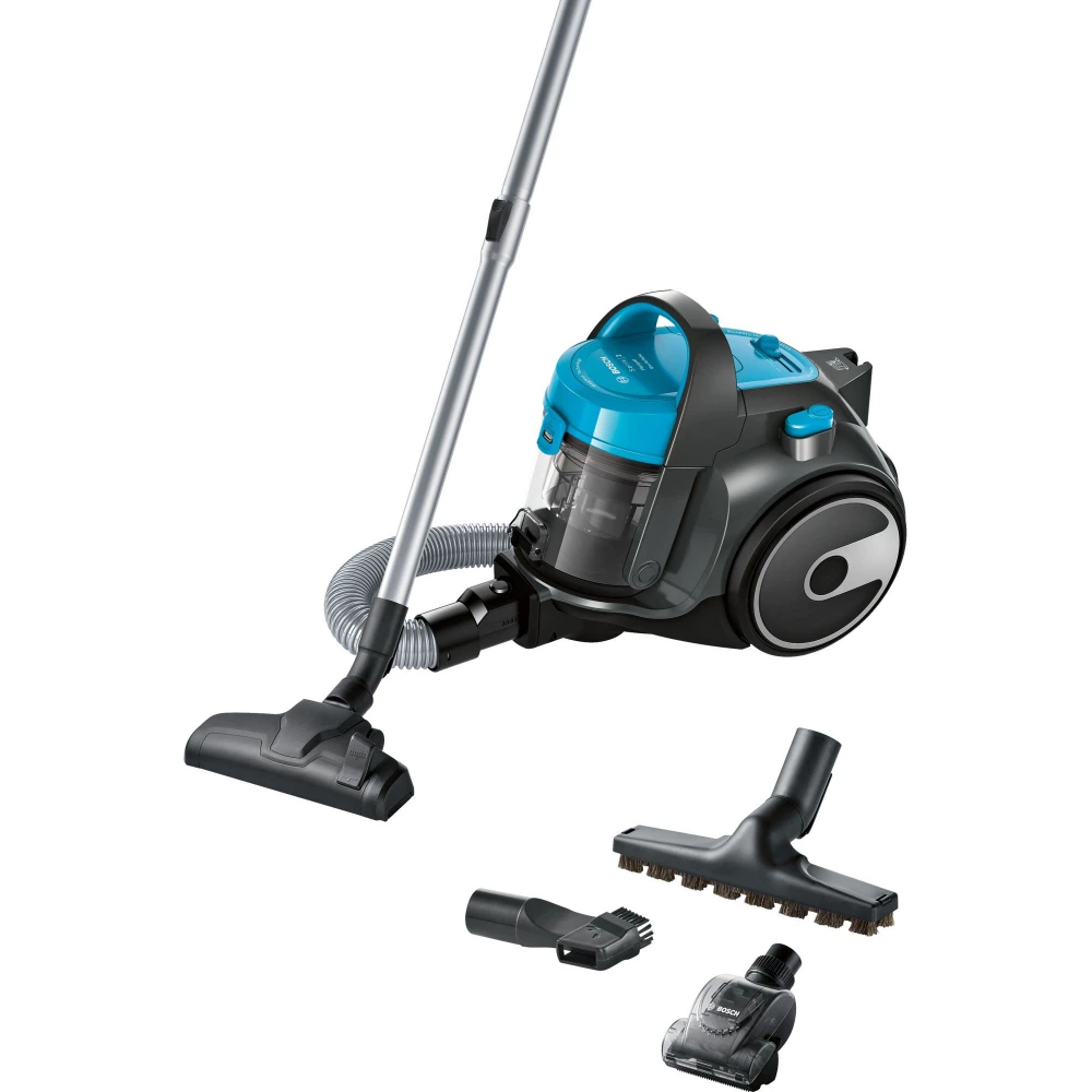 BOSCH BGS05X240 Serie 2 Staubbeutel ohne Staubsauger Türkis / grau