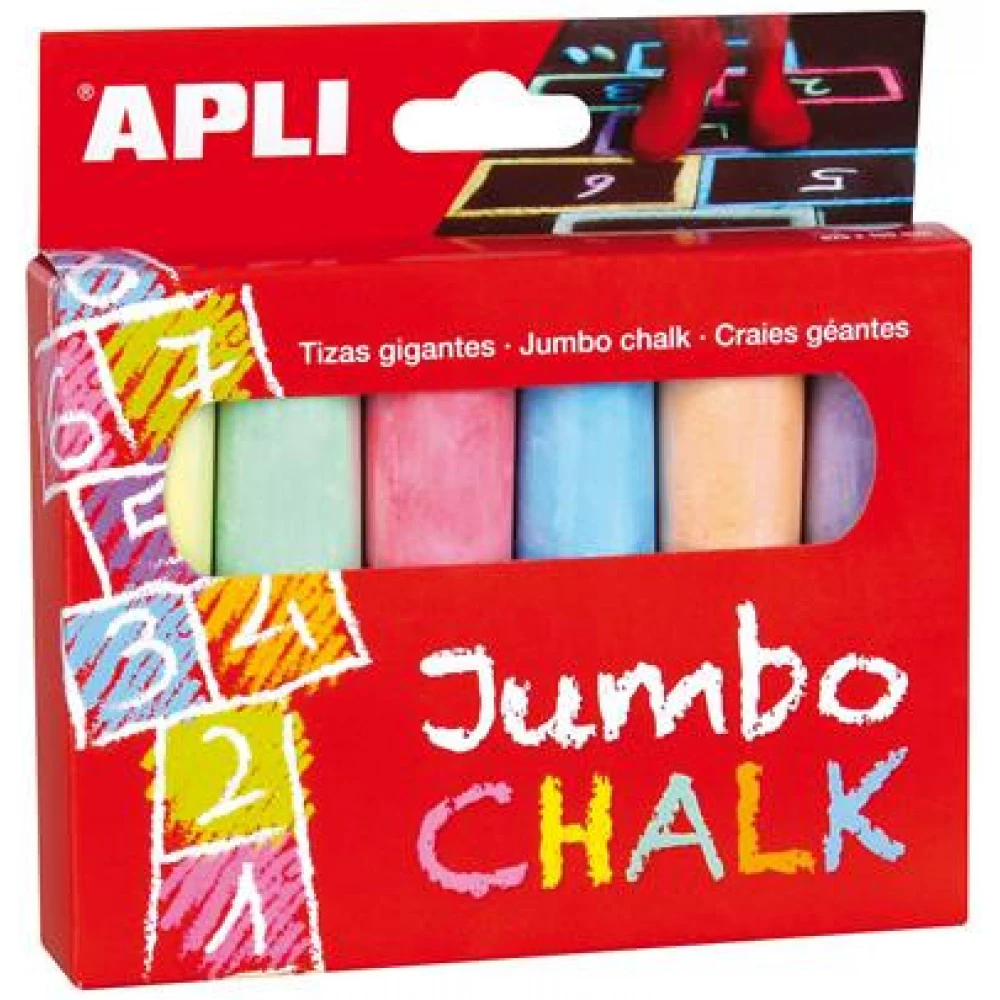 APLI Jumbo wheel aszfaltkréta 6 different color