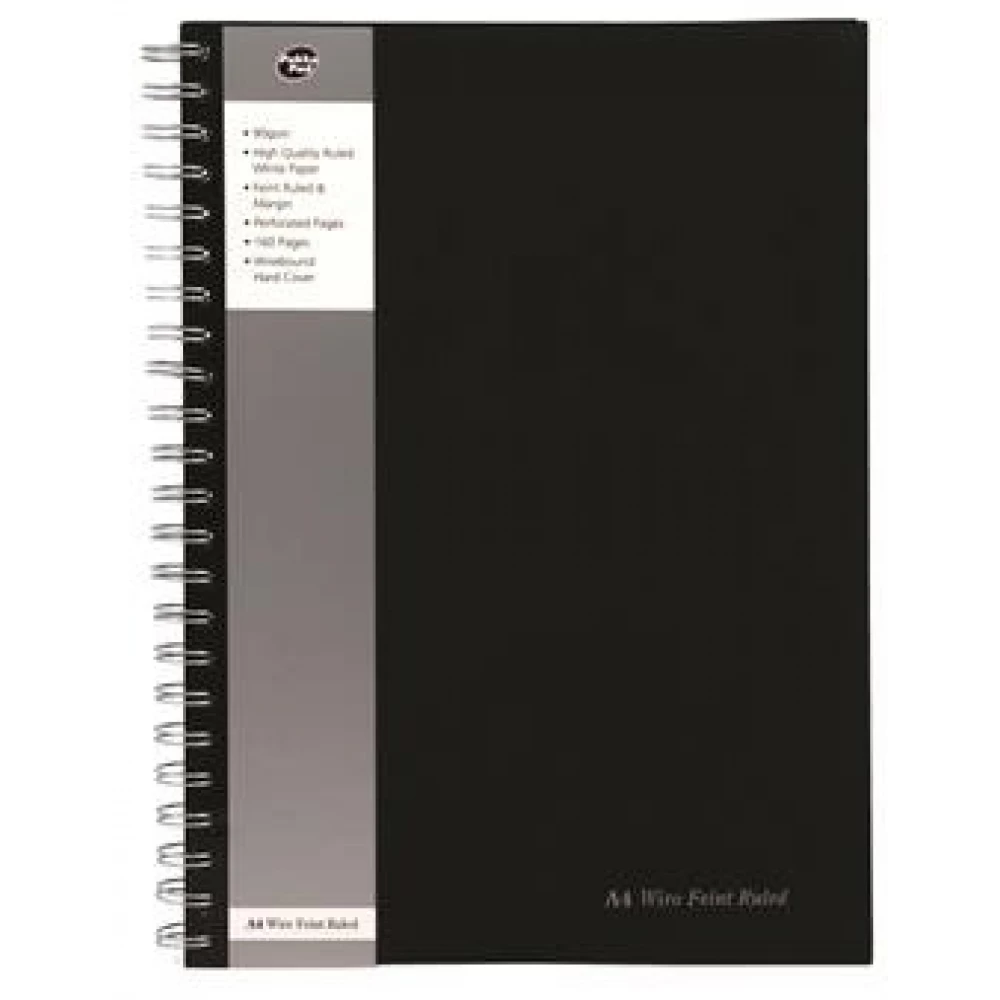 PUKKA PAD Black Range Spirálfüzet A4 linear 80 lap