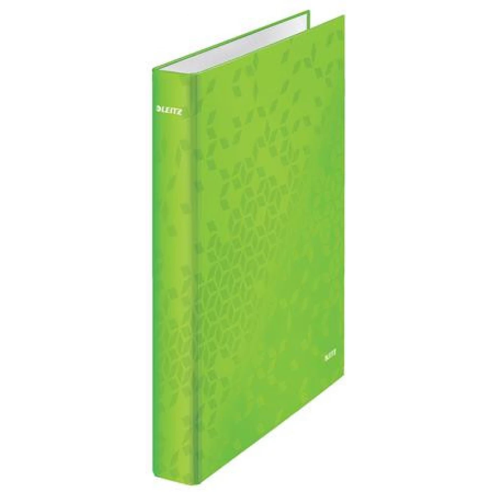 LEITZ Ringed book 4 ring D form 40 mm A4 Maxi karton lakkfényű Wow green