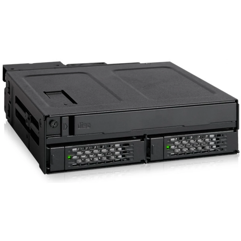 ICYDOCK ToughArmor MB602SPO-B 2 x 2.5" SAS/SATA SSD/HDD and (Ultra) Slim ODD
