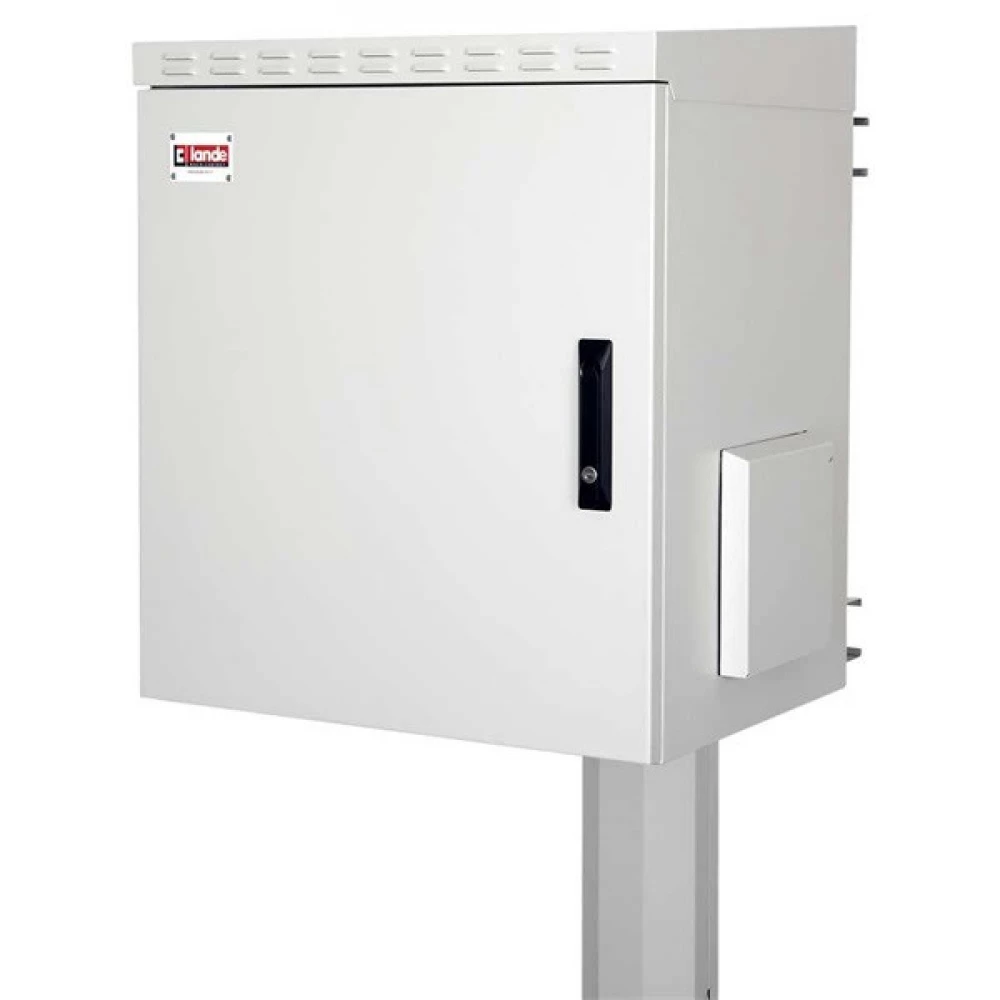 LANDE 19" 16U 600x600 draussen grau Wandgemälde rack Kabinett LN-SBO-IP5516U6060-LG