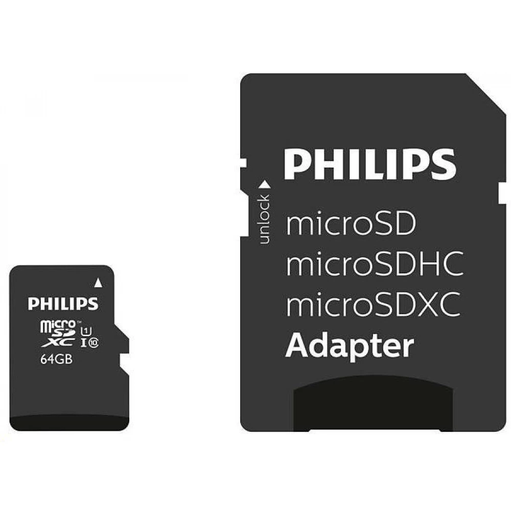 PHILIPS Standard 64GB MicroSDXC 10 MB/s PH666868
