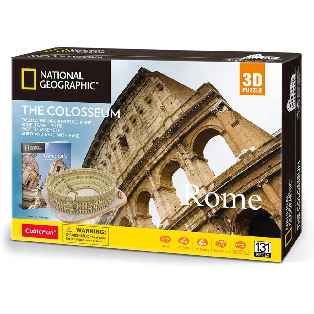 CUBICFUN 3D puzzle game 131 pieces City Traveller Rome Colosseum