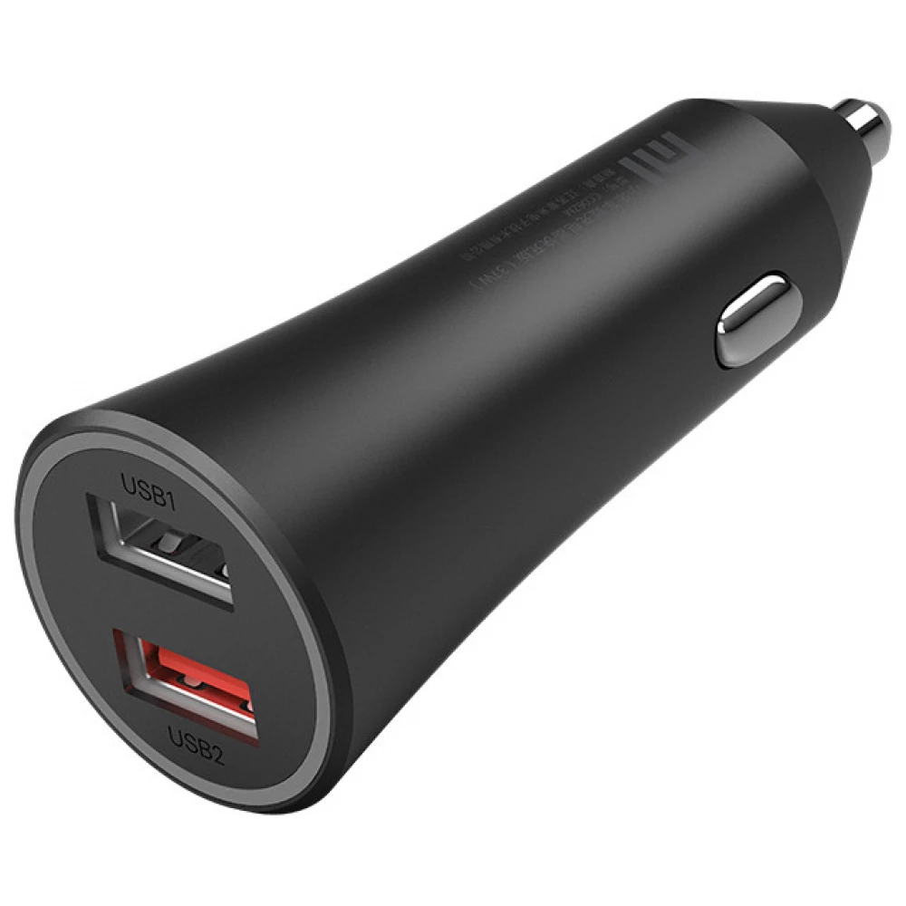 XIAOMI Mi Autós gyors töltő 2xUSB 2.4A fekete