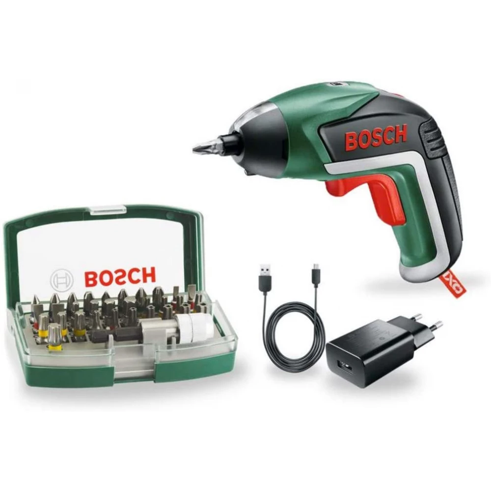 BOSCH IXO V Basic akkus csavarozó készlet 3.6V + 31 db-os bitfej készlet