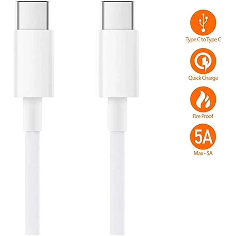 XIAOMI USB 2.0 Type C Töltő/adatkábel Fehér 1.5m SJV4108GL