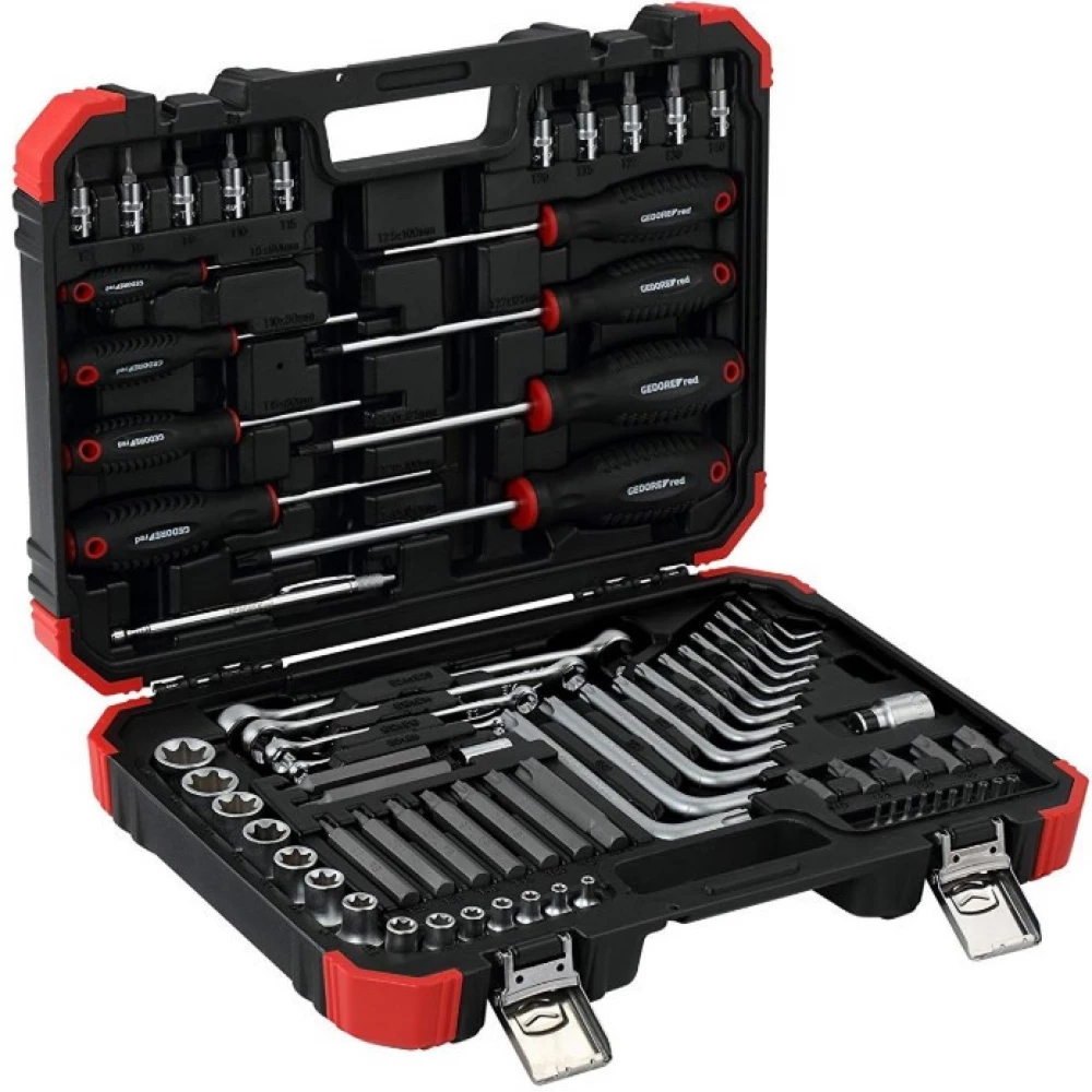 GEDORE Red TORX 1/4" + 1/2" tool kit 75 parts