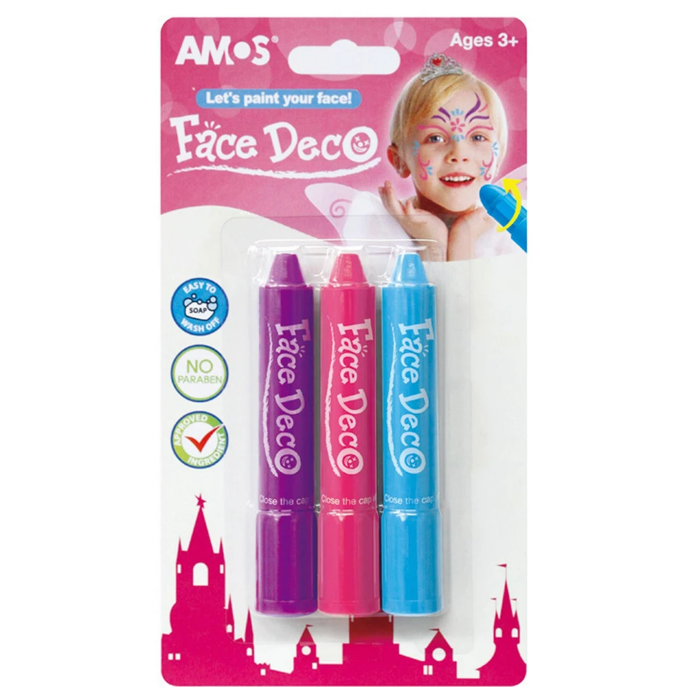 AMOS FD5B3G grease paint stock 3 kind of girlish color