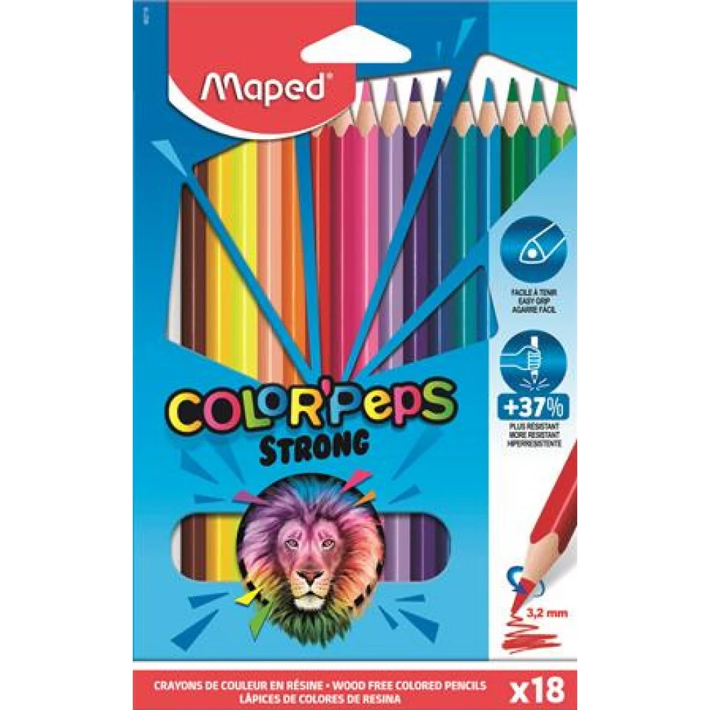 MAPED Boja olovka pribor trokutan Color Peps Strong 18 drugačiji boja
