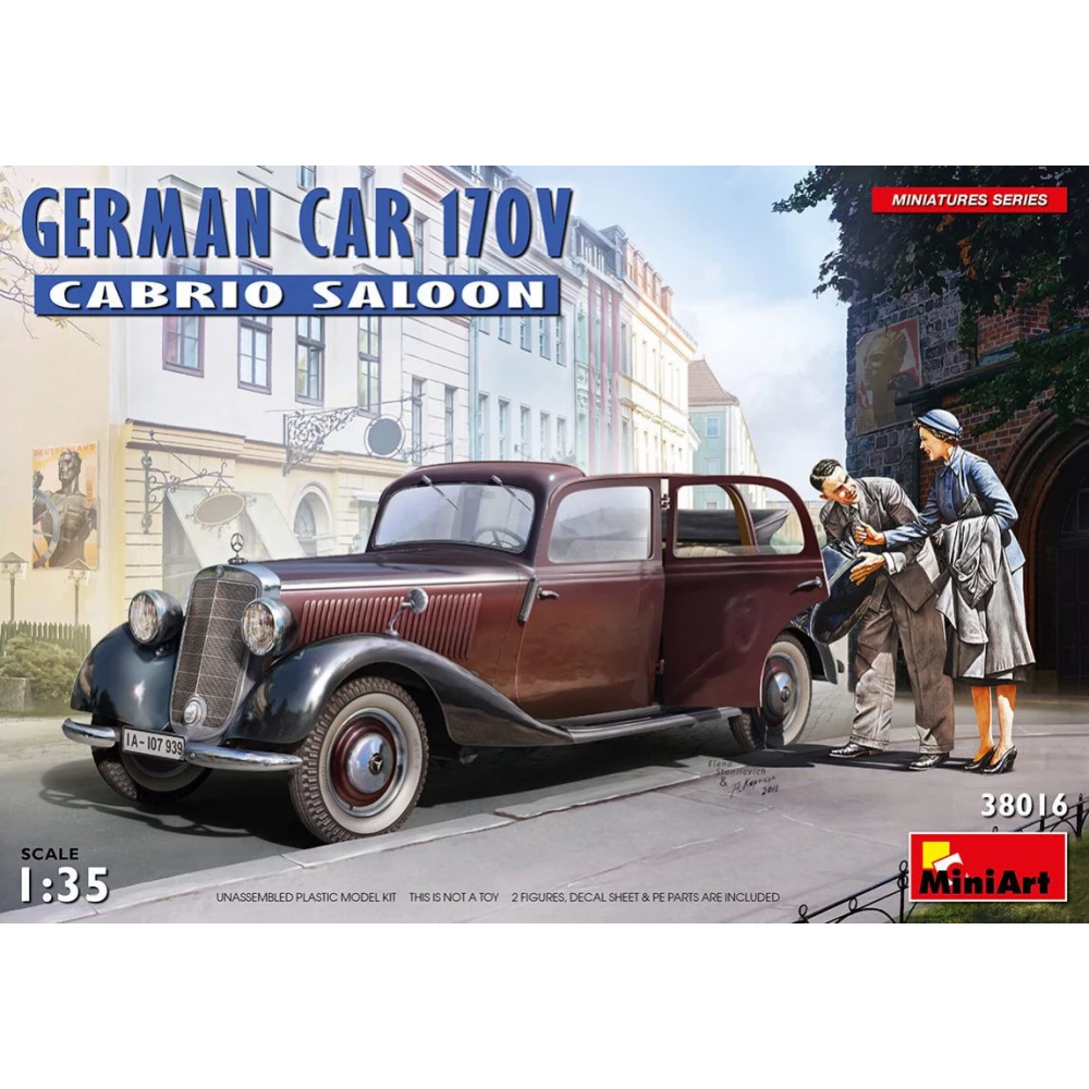 MINIART 1/35 German car 170V Cabrio Saloon vehicle model