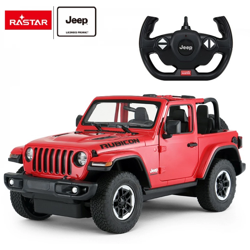 RASTAR 1/14 Jeep Wrangler JL távirányítós terepjáró piros
