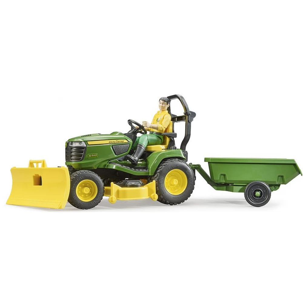 BRUDER 1/16 John Deere Fűnyírós traktor