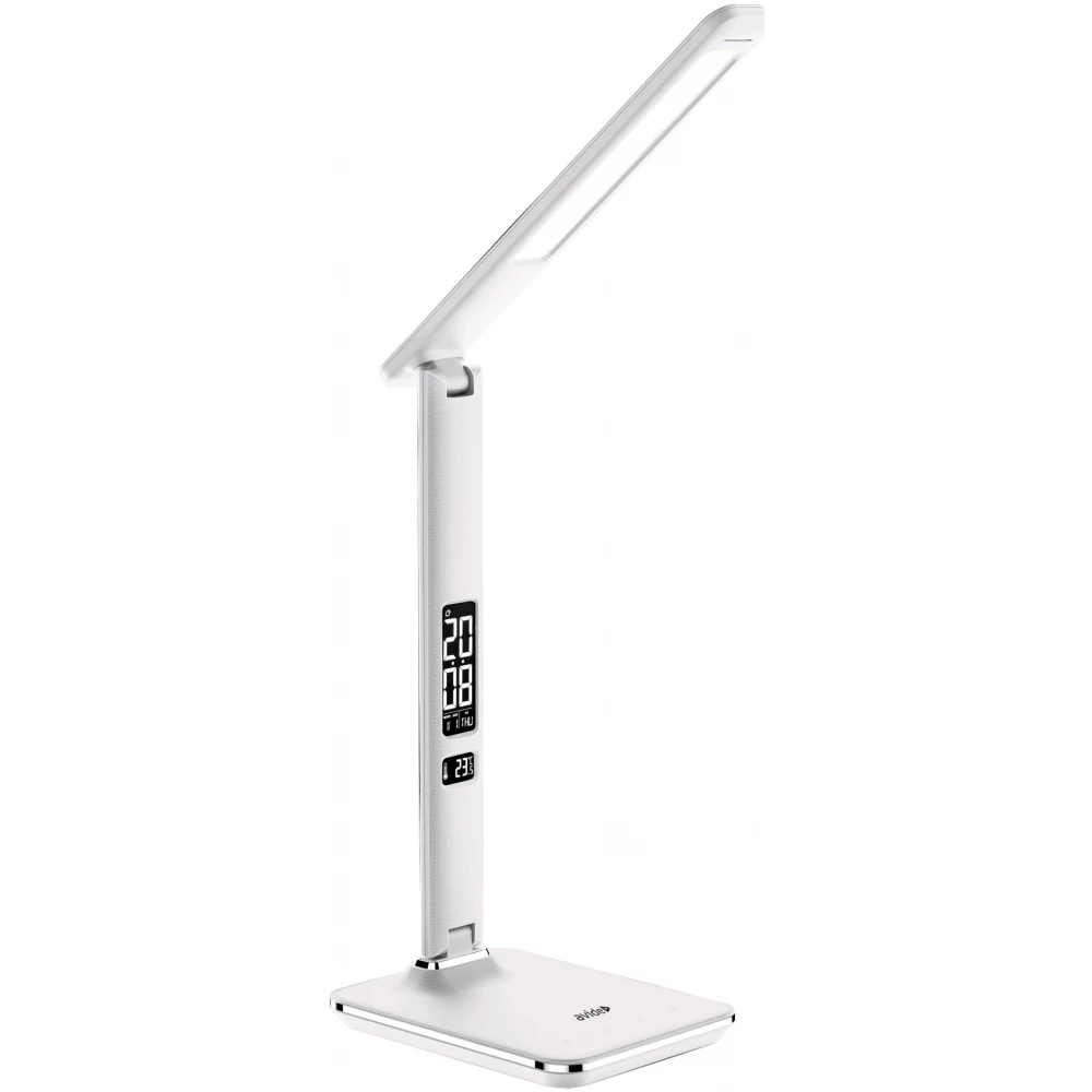 AVIDE Table light OFFICE leather look calendar 6W white