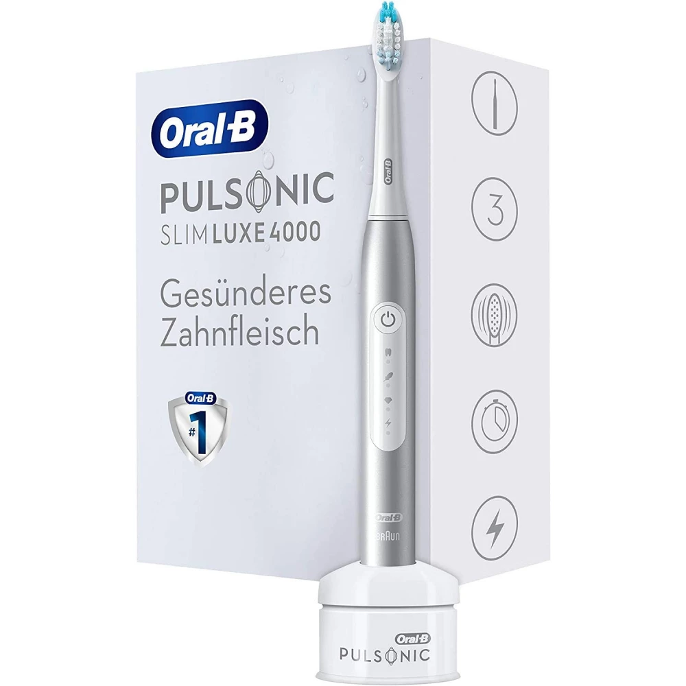 ORAL-B Pulsonic Slim Luxe 4000 Electronic toothbrush platina