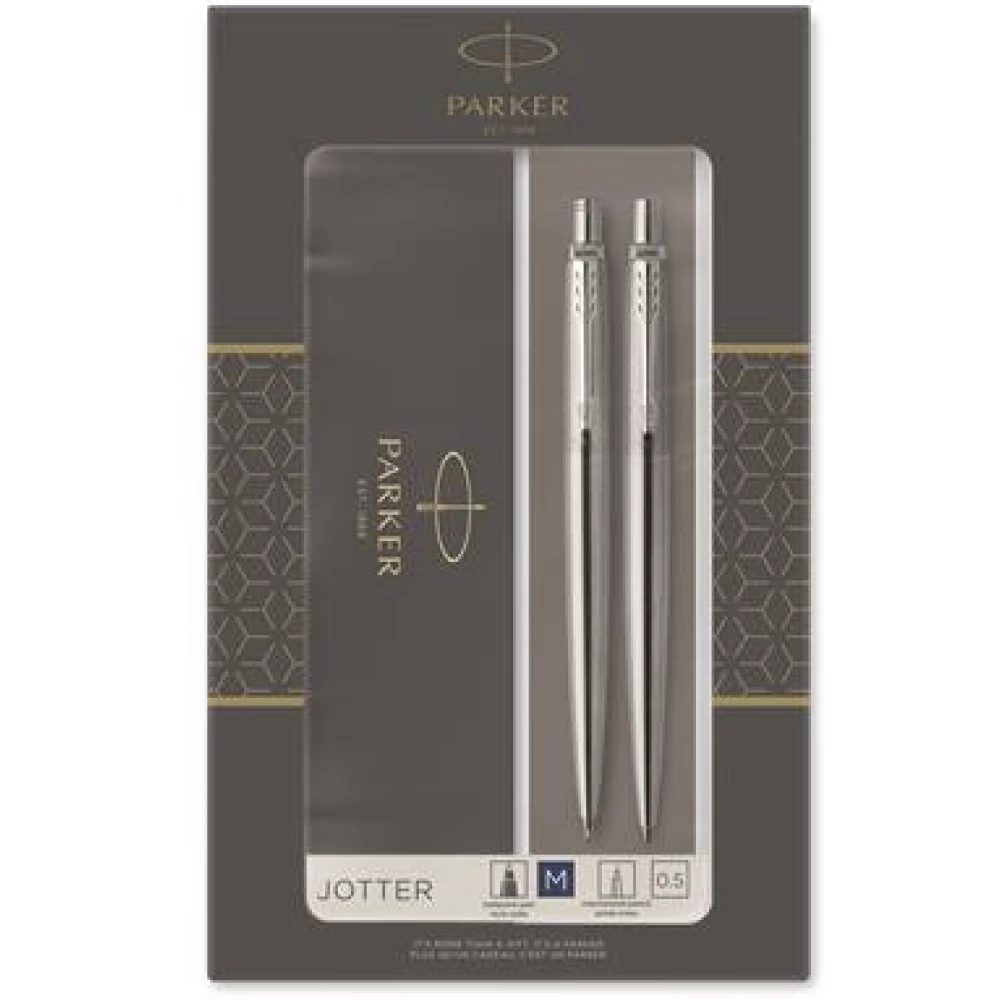PARKER Pen and nyomósirón set gift box Royal Jotter rust free steel