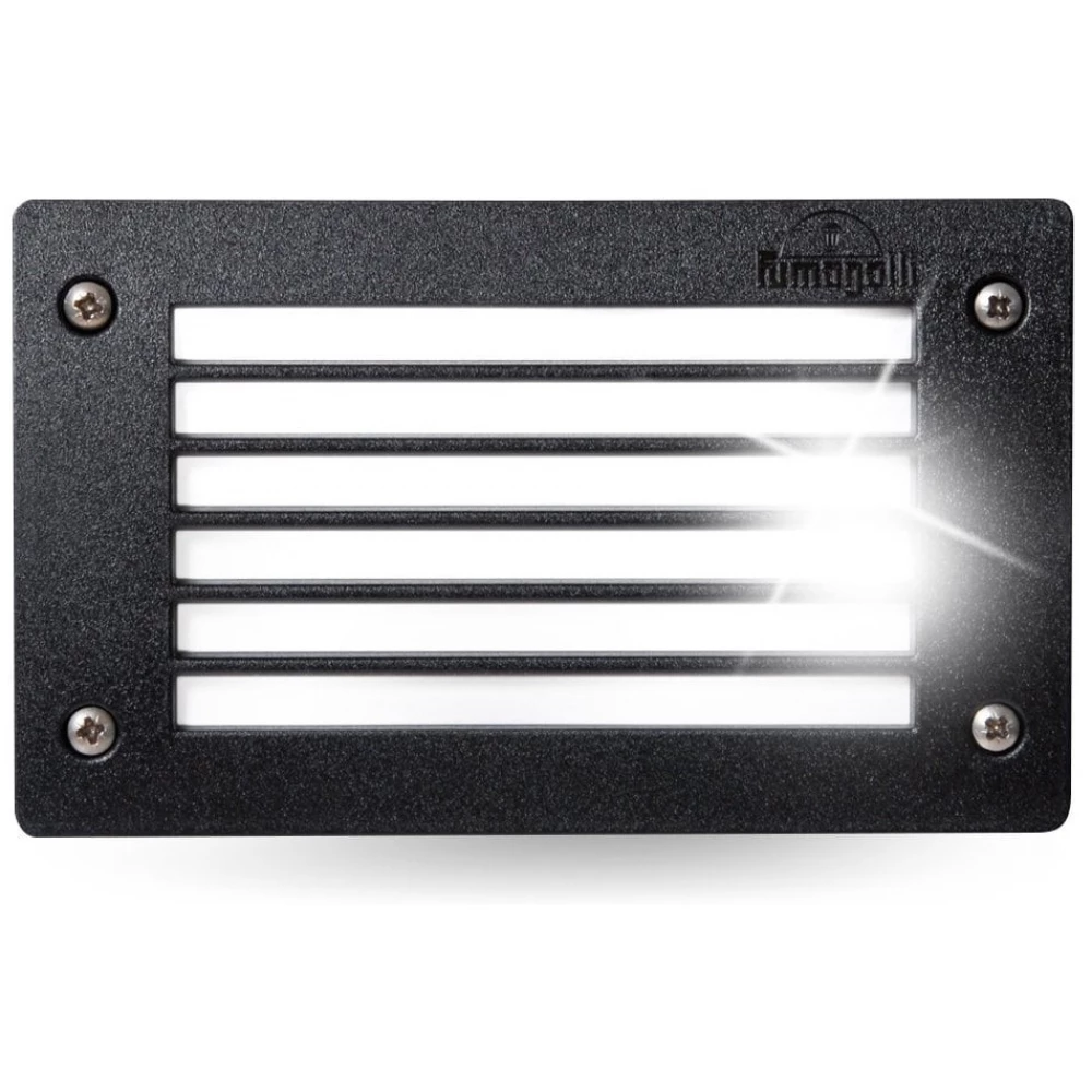 FUMAGALLI LETI 200 GL LED 3W GX53 de aer liber montabil lampă de perete negru