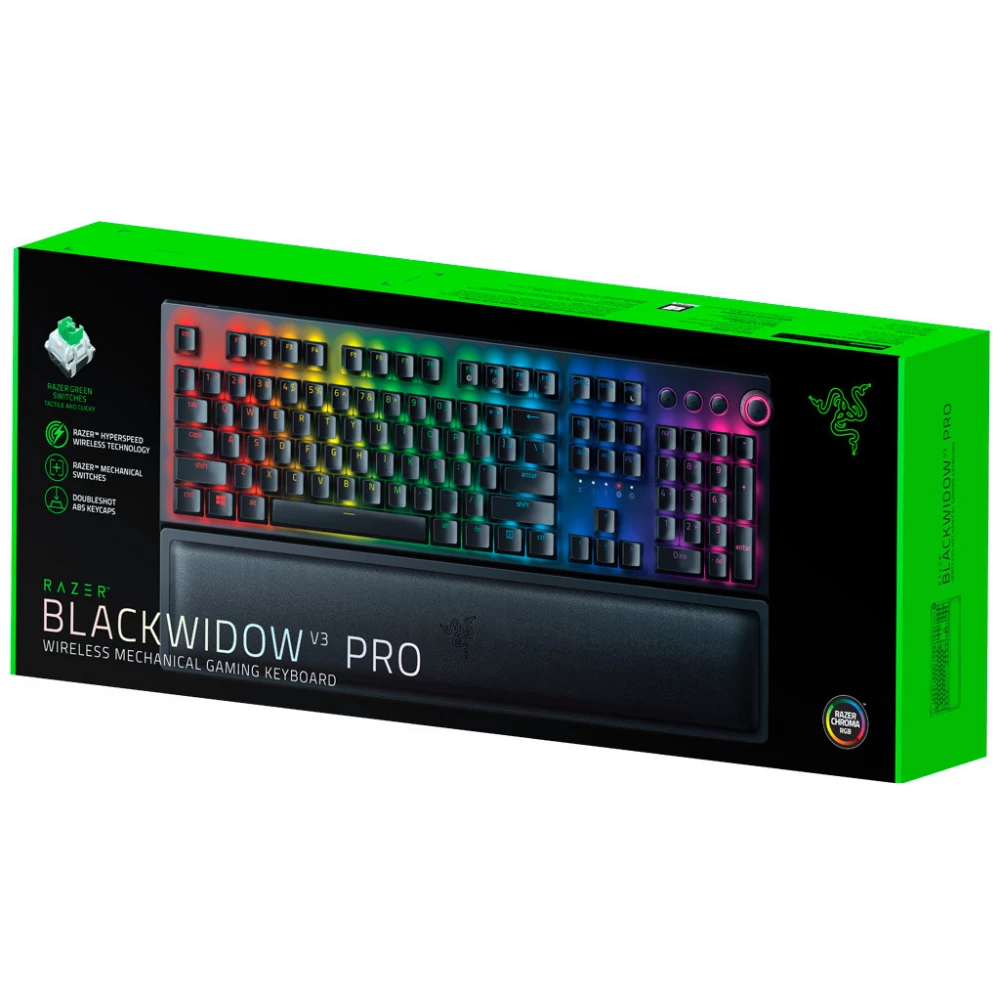 RAZER BlackWidow V3 Pro Wireless Yellow US English black