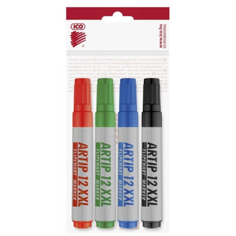 ICO artip 12 xxl flipchart marker 4db-os stock