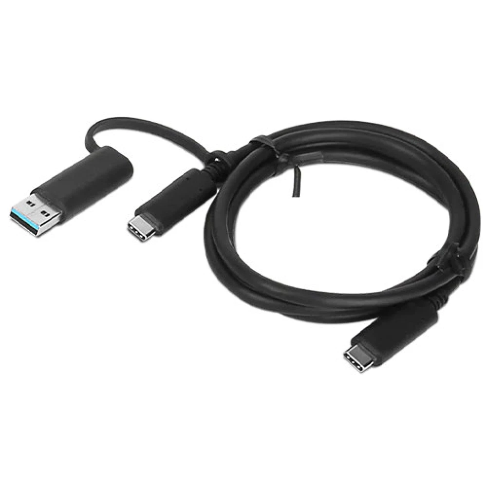 LENOVO USB 3.0 Type C USB 3.0 + USB 3.0 Type C Connector Black 1m 4X90U90618