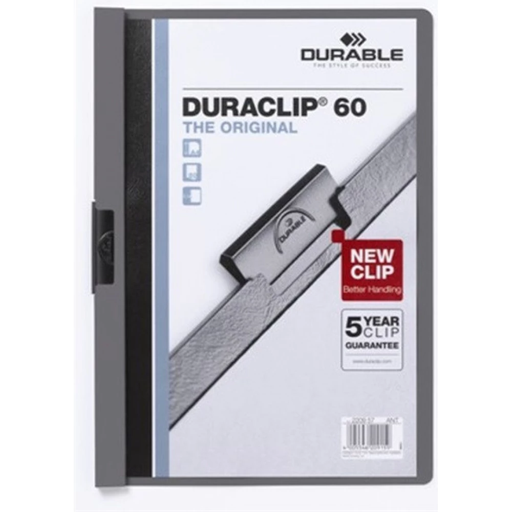 DURABLE P2030-0091 Duraclip A4 60lapos clip-mappa black