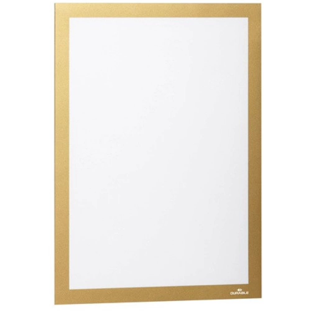 DURABLE 487230 Duraframe A4 információs keret arany 2db
